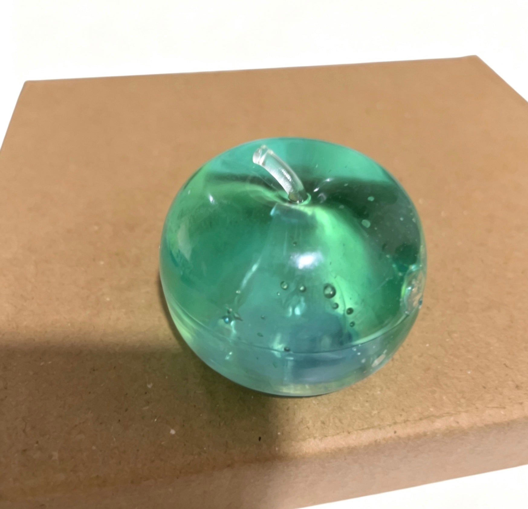 clear biue apple squishy