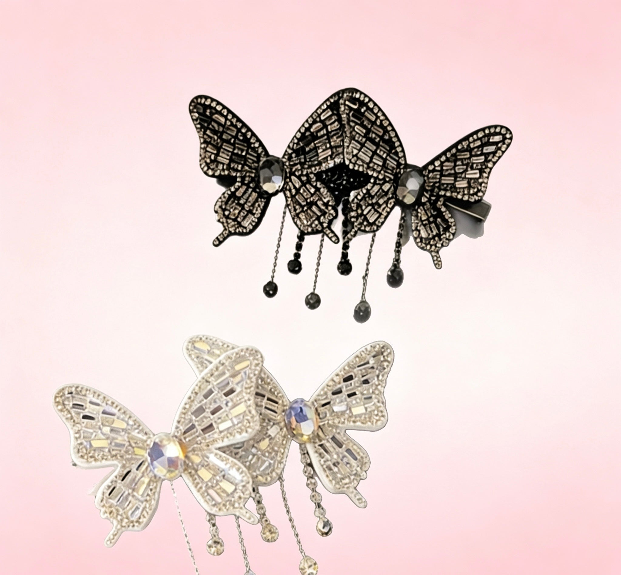 bling butterflies clip