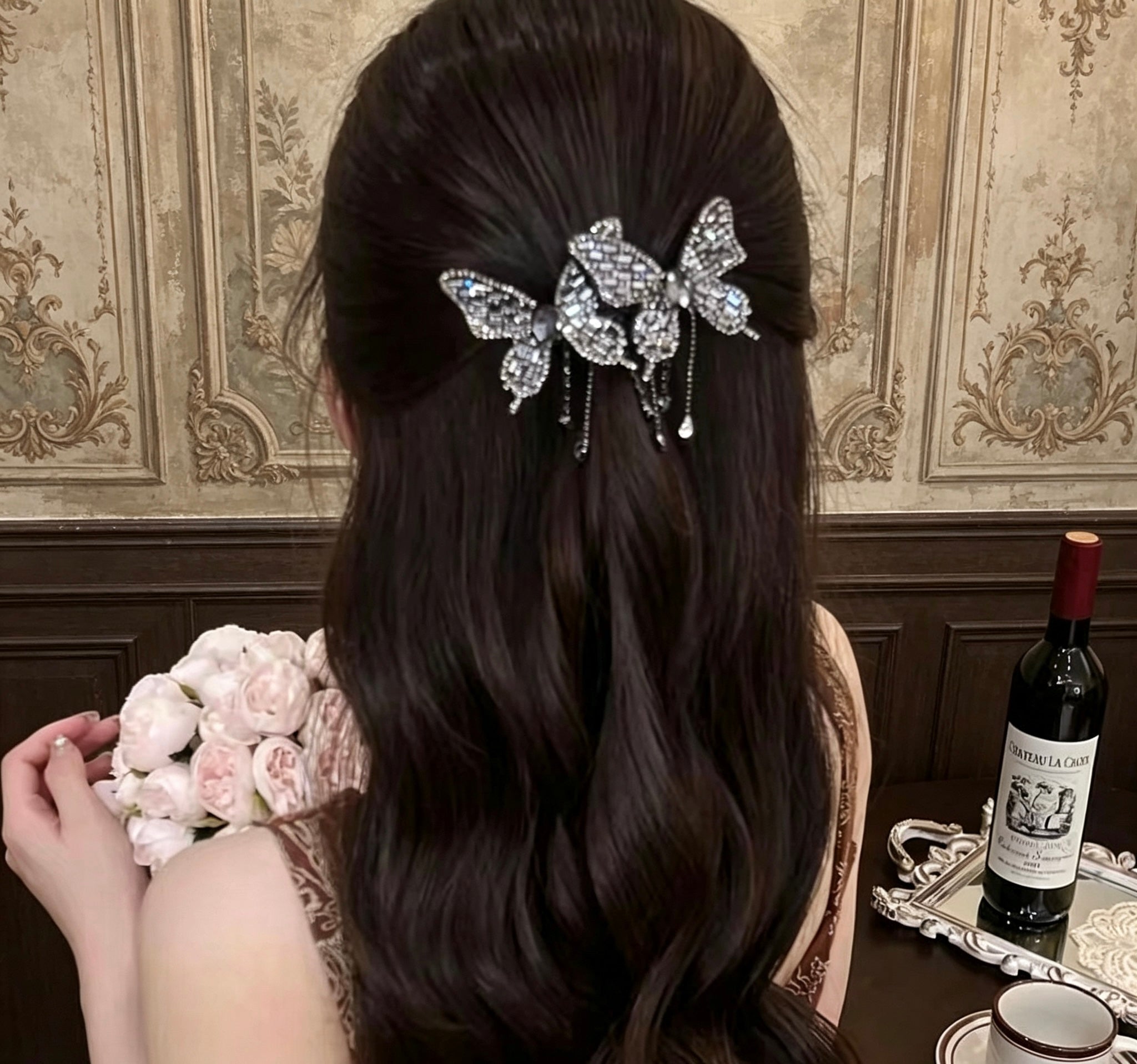 bling butterflies clip