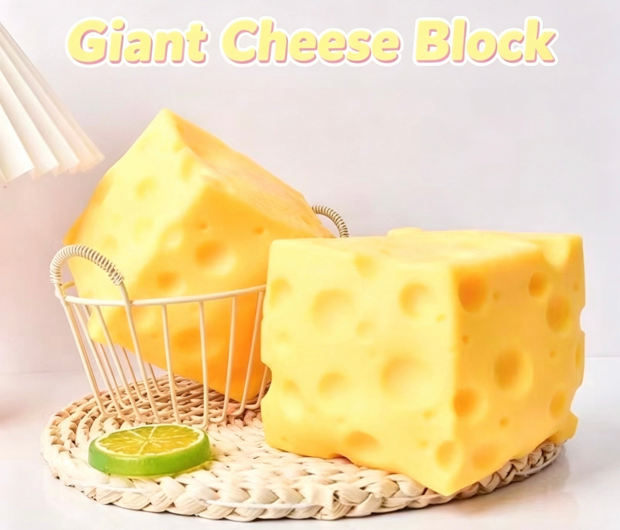 Jumbo cheese block squishy