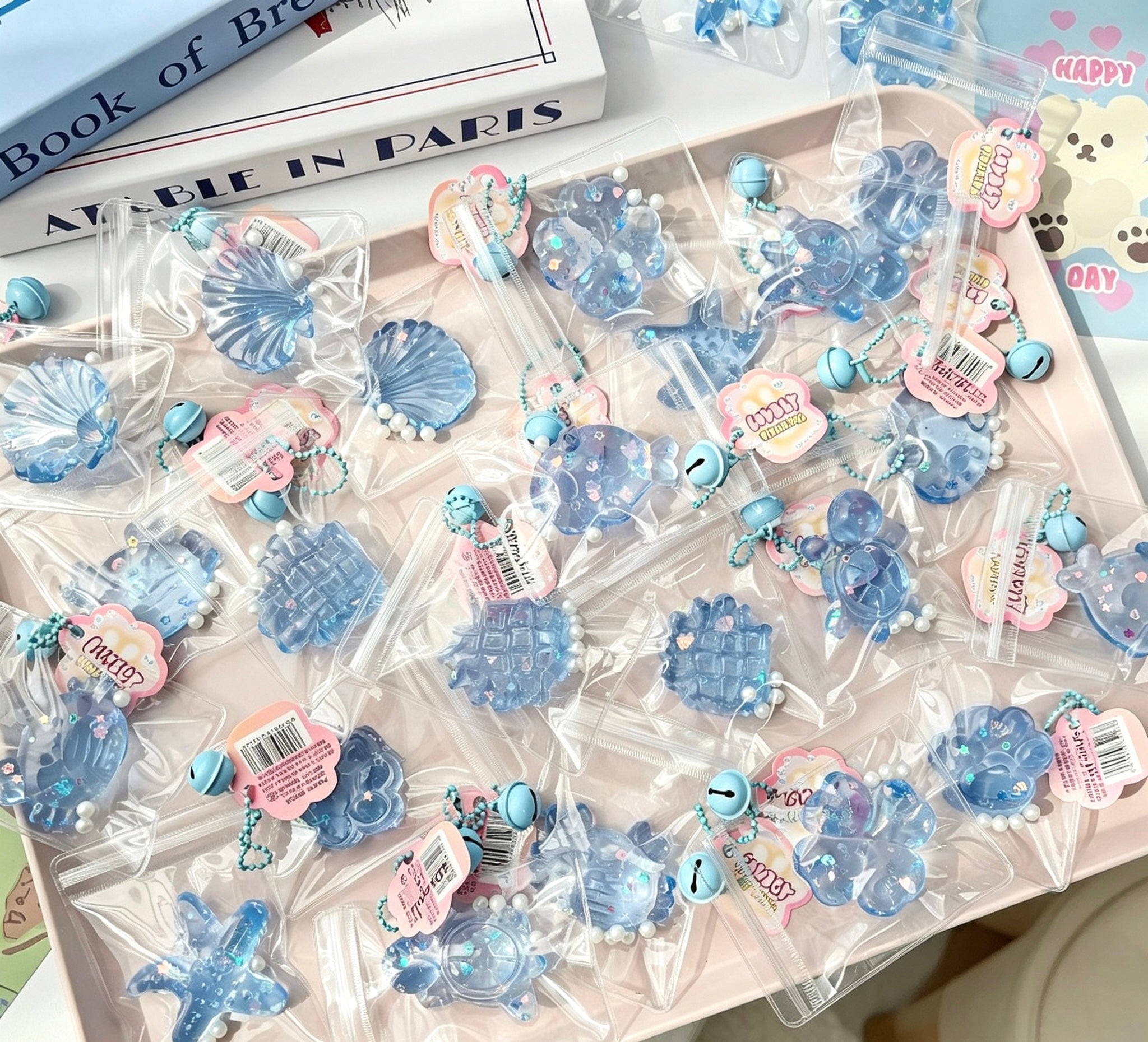 blue sea shell squishy